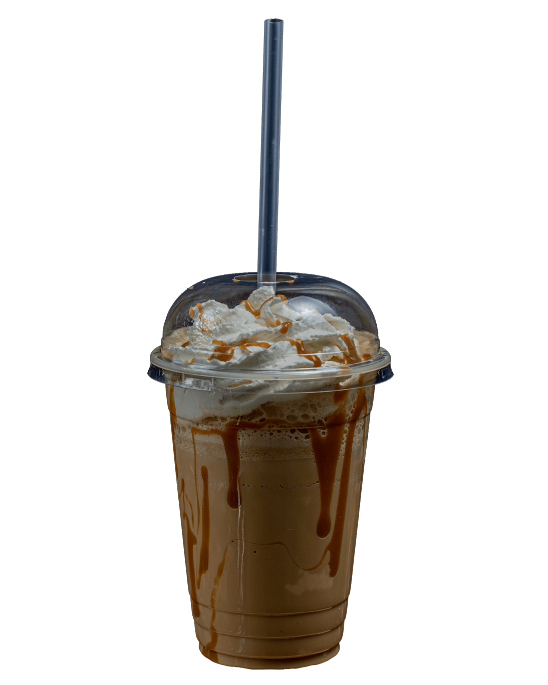 Caramel Coffe, hladna kafa sa mlekom, moninim sirupom, belom cokoladom, secerom, domacim karamel sirupom, espressom i slagom